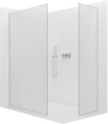 Cerano - Walk-in Crystal TL/P zuhanyfal - 8 mm - merevítő nélküli rendszer - króm, matt üveg - 120x50x200 cm (CER-8050BD4717)