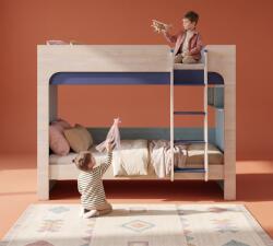 Cilek Pat etajat pentru copii, design functional si modern Colectia Trio 90x200 cm (20.40.1402.00)