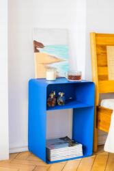  Éjjeliszekrény Kék Széles Nodo Loft Fém Éjjeli Asztal Nightstand (STOLIKNODO-N)