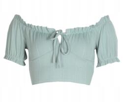 Boohoo Crop Top Zöld Csíkos Rzlm L