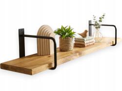 Chata Loft falipolc Rusztikus vastag fa polc nappaliba 70cm