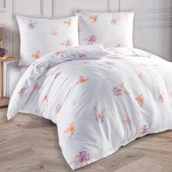 BEDTEX Flutter ágyneműgarnitúra pillangók, fehér, pamutszatén, 140x200cm 70x90cm