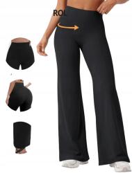 Shein Fekete Leggings Széles Szárrésszel L