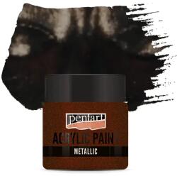Pentart metál akrilfesték, 50 ml - csillogó bronz