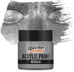 Pentart metál akrilfesték, 50 ml - silver touch, ezüst fuvallat