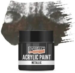 Pentart metál akrilfesték, 50 ml - csillogó ezüst