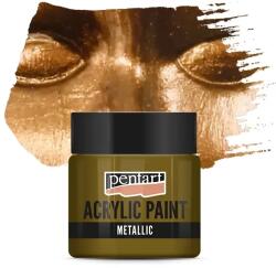 Pentart metál akrilfesték, 50 ml - sárgaréz