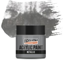 Pentart metál akrilfesték, 50 ml - ólom