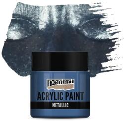 Pentart metál akrilfesték, 50 ml - csillogó kék