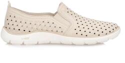 Remonte Női félcipő Remonte D3G04-60 beige bézs lyukacsos bőr (D3G04-60)