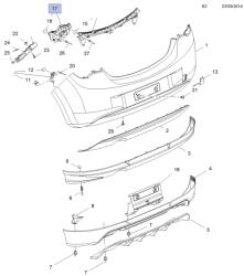 Opel Jobb Hátsó Lökhárító Tartó Opel Corsa E Oe 13399580