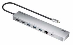 ATEN Docking Station ATEN UH3240-AT. Tehnologia de conectare: Prin cablu, Interfaţă gazdă: USB tip-C, Putere USB Redată până la: 100 W. Viteză transfer de date Ethernet LAN: 1000 Mbit/s. Culoarea produsulu