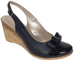 CIUCALETI Marimea 38 Pantofi dama decupati piele naturala de culoare neagra - Eleganta si confort, marimea 38