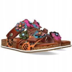 Laura Vita Női flip-flop papucs Laura Vita Brcyano 36 Camel AS318-36 színes Bőr MÉRET. 40 (BRCYANO 36 CAMEL AS318-36)