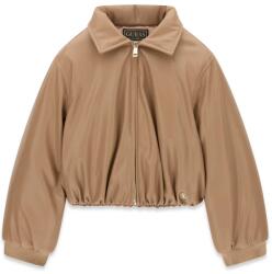 GUESS Кожено кафяво яке бомбър за момиче с цип Guess(Top model 2026)