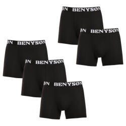 Benysøn Комплект от пет - мъжки боксерки Benysøn черни Benysøn | Cheren | МЪЖЕ | XXL