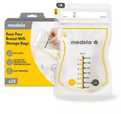 Medela Pungi pentru depozitarea laptelui matern, 210ml * 25 bucati, Medela