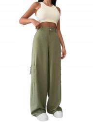 Shein Military Nadrág Zsebekkel S