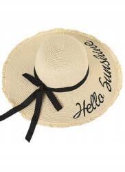 Ecarla Női szalmakalap 56-58cm Hello sunshine (26EC00011)