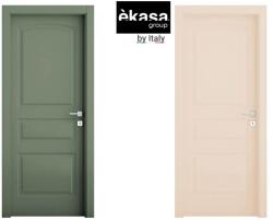 èkasa group Интериорна врата с каса EKASA LIGHT 80×210×12 см - Дясна, Магнитна брава, Двуцветна Oliva/Cipria (ME-109/OLIV/CIPRIA)