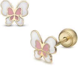 Lisa Jewelry for Kids szálló pillangó gyerek fülbevaló gömb zárral (JTAG-0418-18)