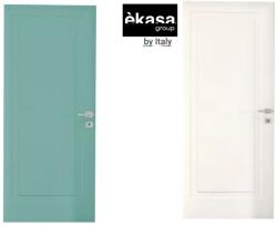 èkasa group Интериорна врата с каса EKASA LIGHT 80×210×12 см - Дясна, Магнитна брава, Двуцветна Laguna Blue/Bianco (LI-803/LAGUNA/BIAN)