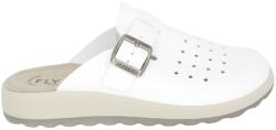 FLY FLOT Saboti piele ecologica FF0312 albi-M 43