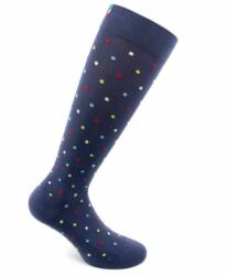 RELAXSAN Sosete bumbac pana la genunchi, Fancy Socks, albastru - XL - catenapascupas