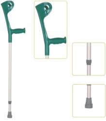 Jianlian Homecare Products Carja metalica cu sprijin pe antebrat JL937L, reglabila, verde, 1 bucata