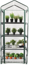 Garden King Mini seră cu folie 4 rafturi 69 x 158 x 49 cm