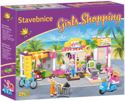 Kids World Set de construcție Girls Shopping 376 piese