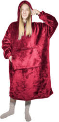 HomeLife Hoodie hanorac TV cu glugă, bordo Patura