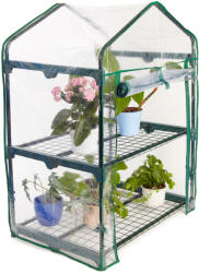 Garden King Mini seră cu folie 2 rafturi 69 x 95 x 49 cm