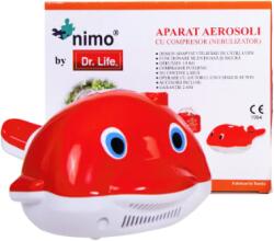 DR. LIFE Aparat aerosoli nebulizator cu compresor, delfin Nimo, Dr. Life
