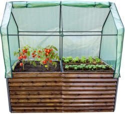 Garden King Pat vegetal supraînălțat acoperit AGRO BED II