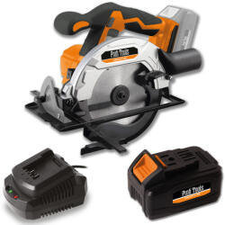 Profi Tools Fierăstrău circular portabil cu acumulator M0Y-KT01-18 + Acumulator 20V 4Ah + Încărcător rapid pebtru acumulator