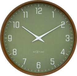 NeXtime Ceas de perete Lyra 30 cm, oliv (3341GN)