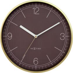 NeXtime Ceas de perete Nova 30 cm, maro castaniu (3340BR)