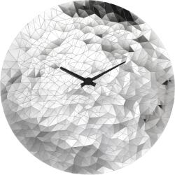 NeXtime Ceas de perete Fragments 80 cm, oțel oglindă (3331)