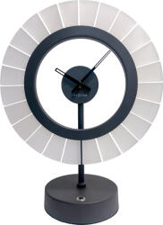 NeXtime Lampă de masă cu ceas Ting, neagră (LC4001ZW)