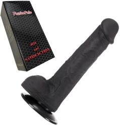 PassionPulse Dildo Realistic Dark Knight , Silicon , Manual , Negru , 20, 5 X 3, 6 CM (AS091) Vibrator