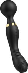 PassionPulse Vibrator pentru punctul G si clitoris VibeControl PassionPulse , Stimulare dubla , Silicon , Impermeabil , Negru carbon , 22x3, 7 cm (AS075) Vibrator