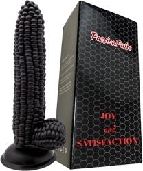 PassionPulse Dildo Realistic Sweet Love Corn PassionPulse, TPE, Negru, 20 x 4 CM (AS098) Vibrator