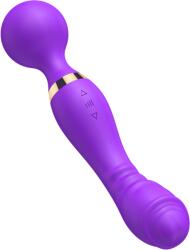 PassionPulse Vibrator pentru punctul G si clitoris VibeControl PassionPulse , Stimulare dubla , Silicon , Impermeabil , Violet , 22x3, 7 cm (AS074) Vibrator