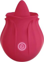 PassionPulse Vibrator pentru clitoris si sani Blossom Stimulator PassionPulse , 10 moduri de vibratie , silicon , silentios , stimularea punctului G clitoral , impermeabil , rosu purpura , 7, 7x5, 8 cm (AS070) Vibrator