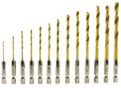 GEKO Set de burghie pentru metal HEX 1, 5-6, 5mm, 13 bucăți 63197 (G38250) Burghiu