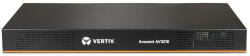  Vertiv Avocent AV 3216, 1680 x 1050 pixelek, Ethernet/LAN csatlakozás, Keretállvány, 18 W, 1U, Fekete (AV3216-001)