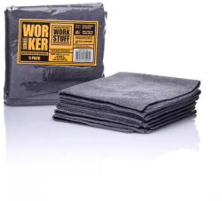Work Stuff Worker Lavete Microfibră de curățenie Auto 320gsm Gri 40x40cm 5buc (WS-097)