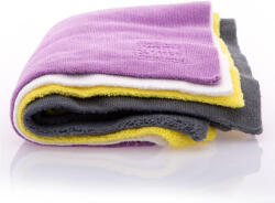 Work Stuff Gentleman Basic 4 Color Pack Lavete Microfibră Uscare Auto 350gsm Galben 40x40cm 4buc (ws066)