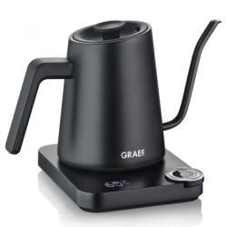 Graef Електрическа кана за вода Graef Pour-over GK502, 1200W, 900 мл, 40-100°C, Keep Warm, Филтър, Чучур тип "Лебедова шия", Черен мат (Pour-over GK502) Електрически кани